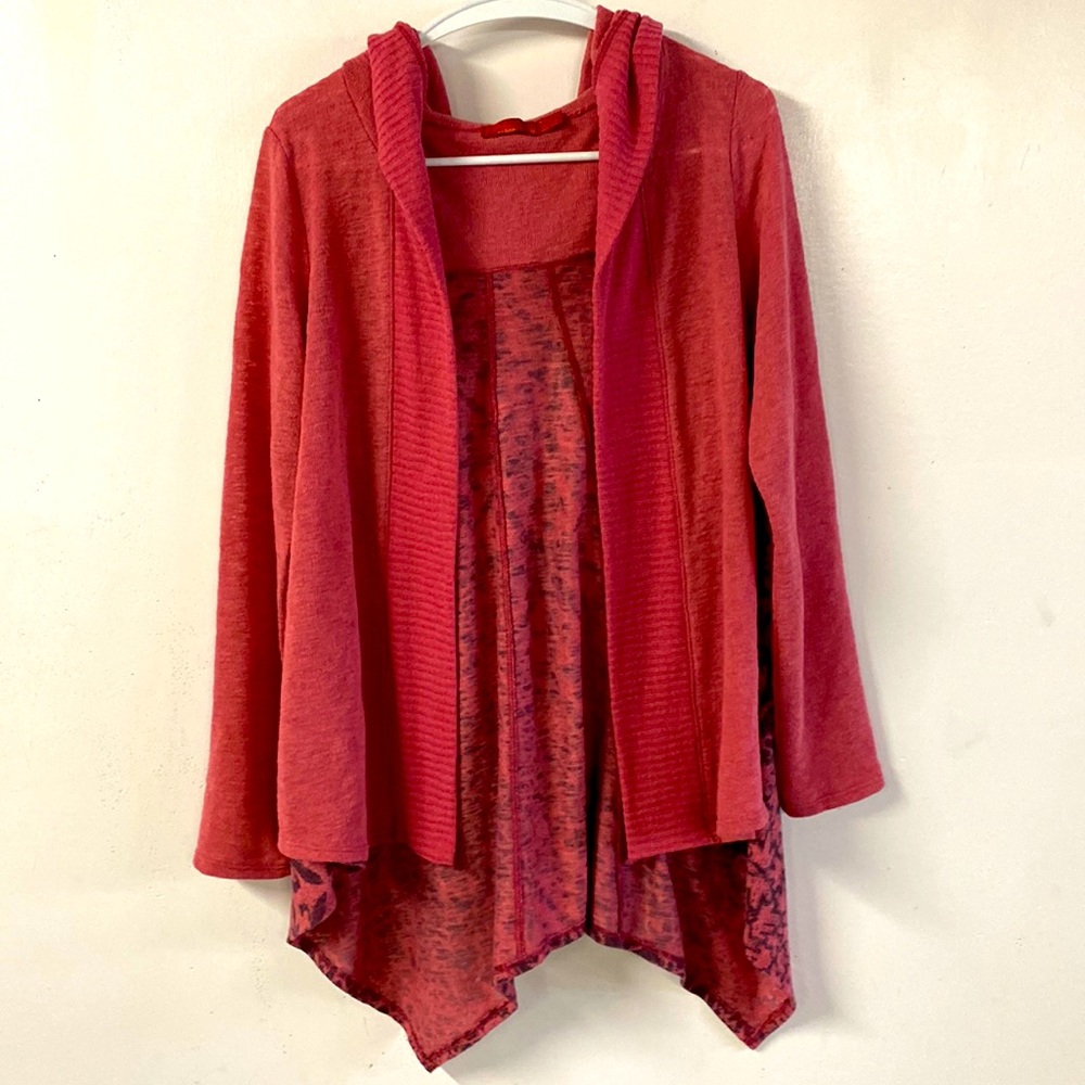 Prana Vibrant Red Women's Open Cardigan